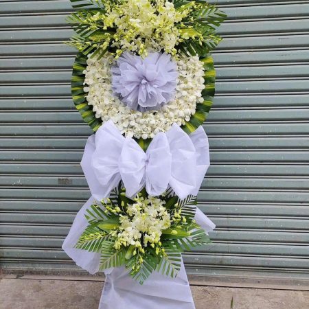 Mẫu vòng hoa viếng, hoa chia buồn được ưa chuồng